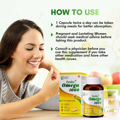 Fytika Omega 1000 Capsules - Indyancart