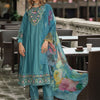 Dhiyona IE Women Floral Embroidered Regular Thread Work Liva Kurta with Trousers & With Dupatta