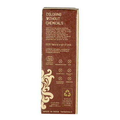 Herbal Me Nut Brown natural hair color in a bottle, showcasing the rich, warm brown shade of the Herbal Me hair dye product.