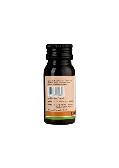 Bottle of Kerala Ayurveda Erandasukumaram Ayurvedic oil for wellness, with natural ingredients and traditional Ayurvedic packaging.