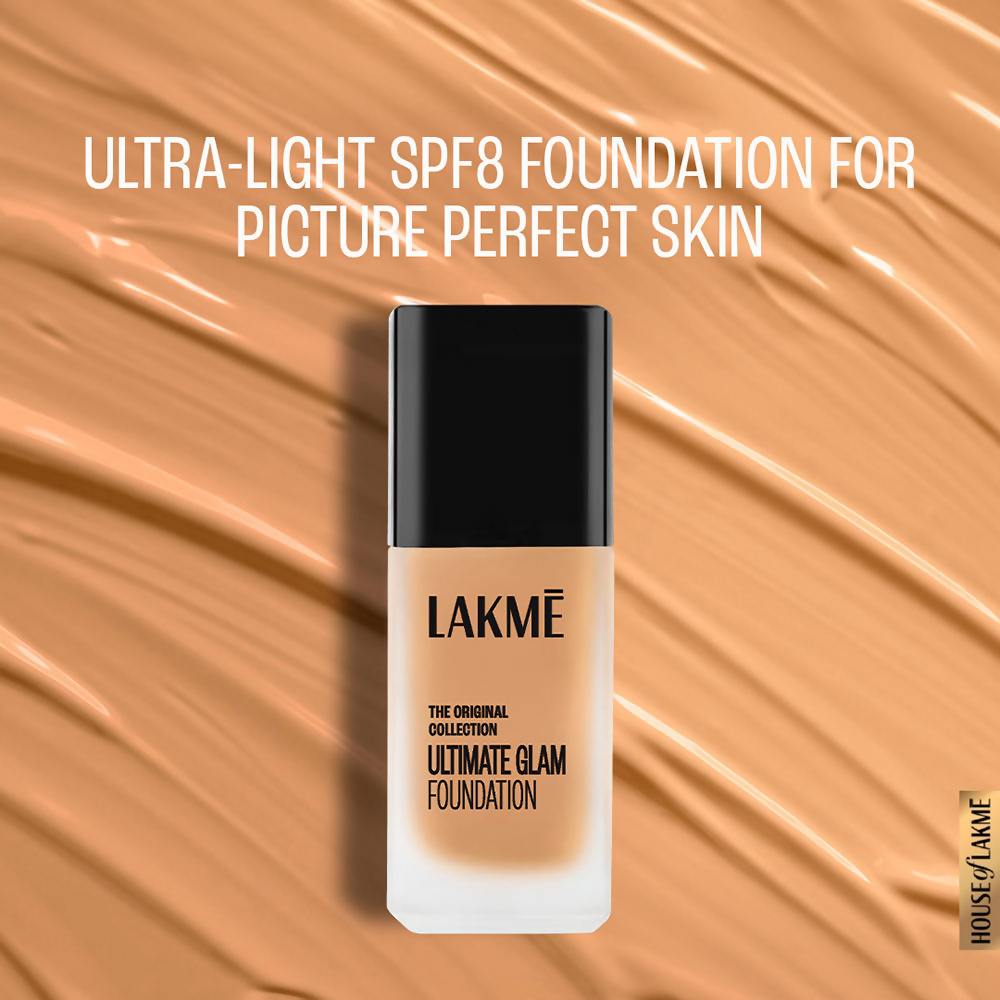 Lakme Invisible Finish SPF 8 Foundation in Shade 04 with smooth, lightweight texture and natural finish on skin