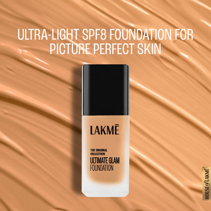 Lakme Invisible Finish SPF 8 Foundation in Shade 04 with smooth, lightweight texture and natural finish on skin