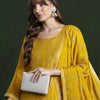 Dhiyona IE Women Ethnic Motifs Regular Thread Work Kurta with Trousers & With Dupatta
