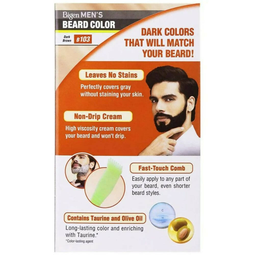 Bigen Men Beard Colour Dark Brown B 103 - Indyancart