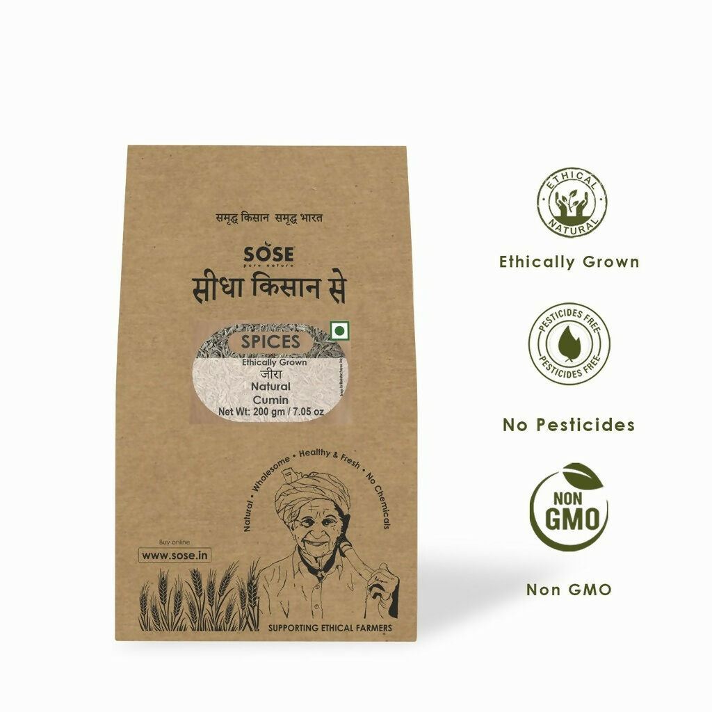 Gir Sidha Kisan Se Natural Cumin Whole (Jira)