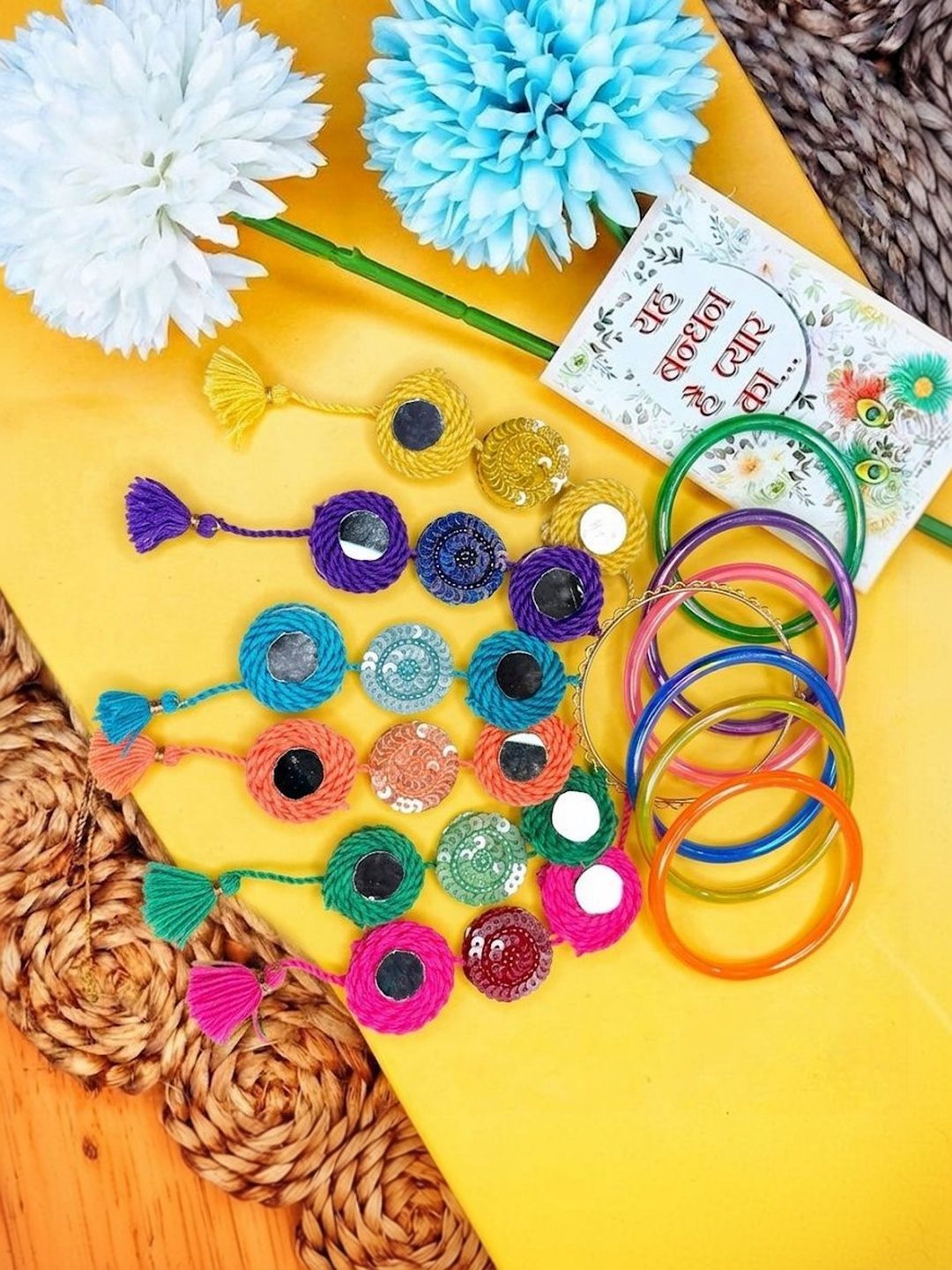 Anouk Set Of 2 Bangle Style Handcrafted Bhaiya Bhabhi Rakhi