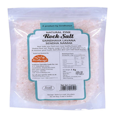 Siridhanya Shadras Natural Pink Rock Salt
