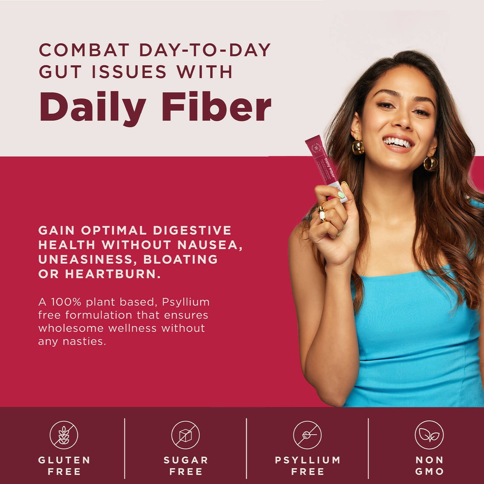 Wellbeing Nutrition Daily Fiber Powder-Vanilla Berry Flavor - Indyancart