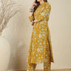 Dhiyona IE Floral Printed Pure Cotton Kurta With Trouser