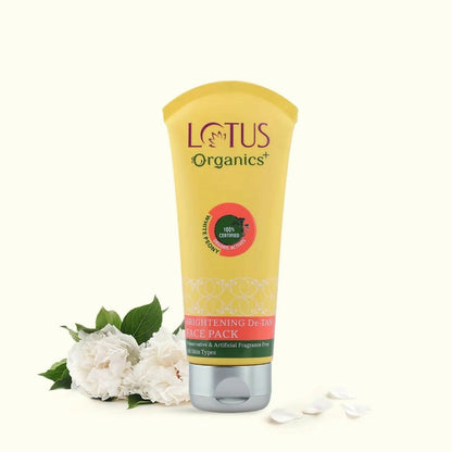 Lotus Organics+ Brightening De-Tan Face Pack - Indyancart