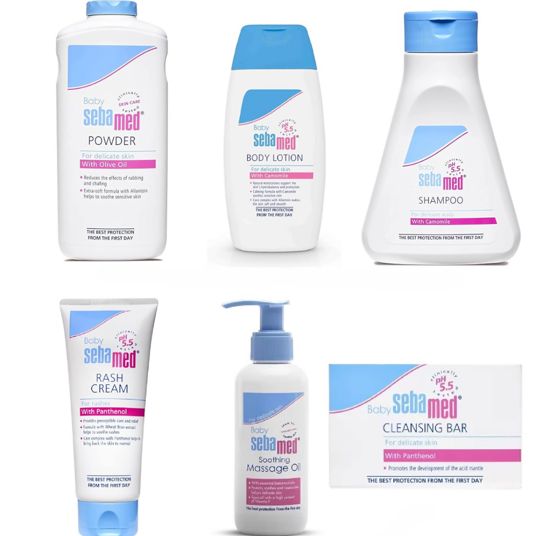Sebamed Infant Baby Shampoo bottle with gentle formula and baby-friendly design, suitable for delicate infant skin.