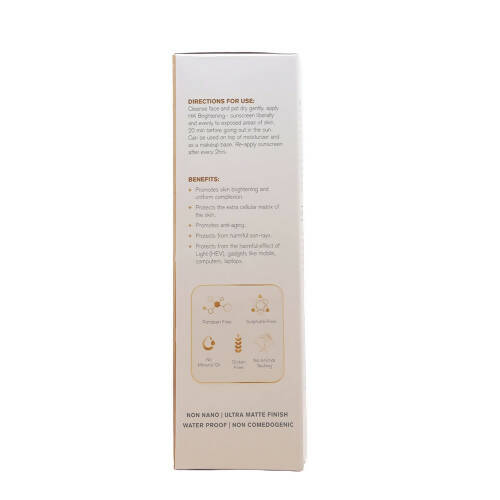 Hk Brightening Sunscreen Cream SPF 50 - Indyancart