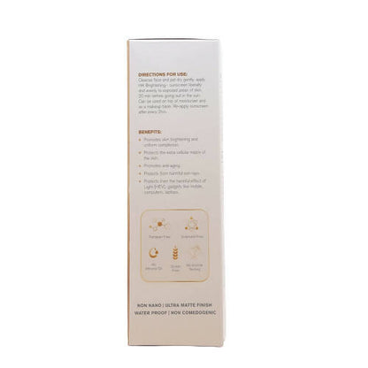 Hk Brightening Sunscreen Cream SPF 50 - Indyancart
