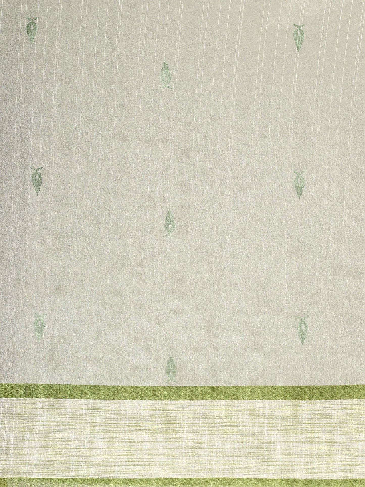 Women's Bhagalpuri Silk Green Printed Designer Saree With Blouse Piece
