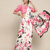 Women's Crepe Off White Digital Print Designer Saree With Blouse Piece