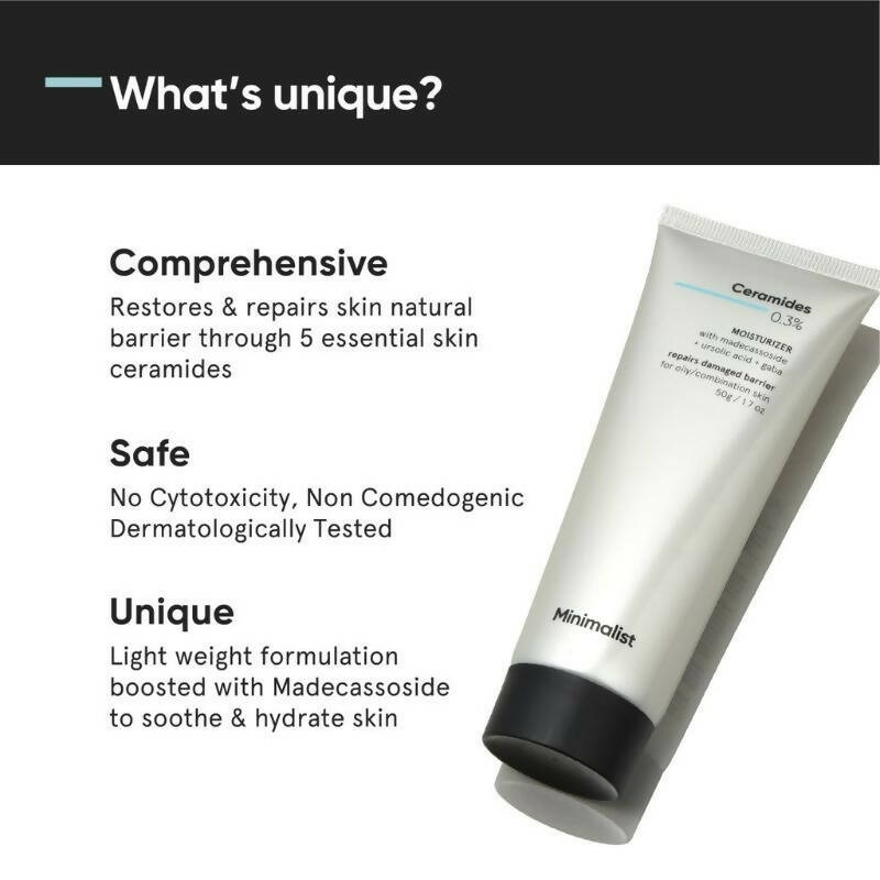 Minimalist 0.3% Ceramide Barrier Repair Moisturizing Cream - Indyancart