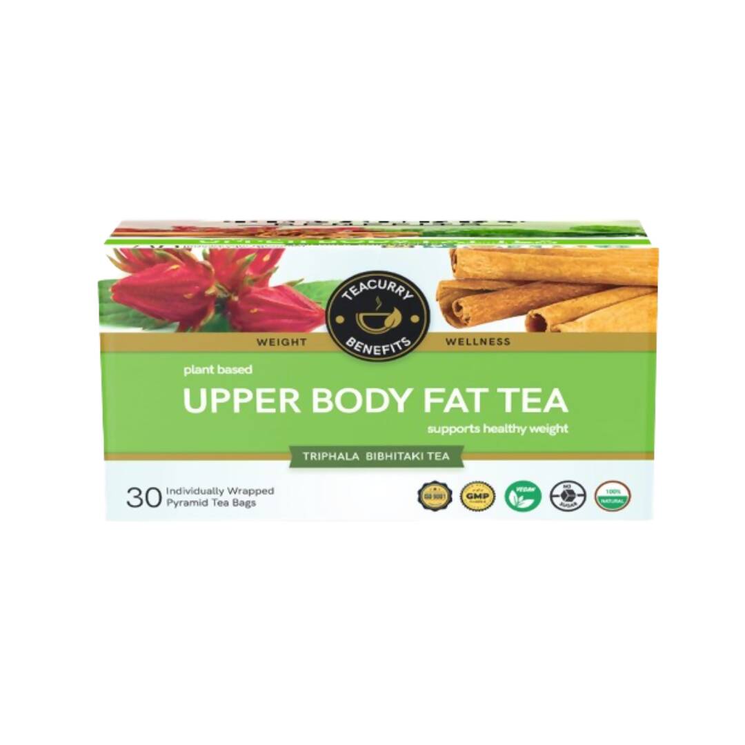 Teacurry Upper Body Fat Burn Tea, 30 Tea Bags (1 Month Pack) - Helps Lose Weight Around Chest, Shoulders, Neck And Arms Fat