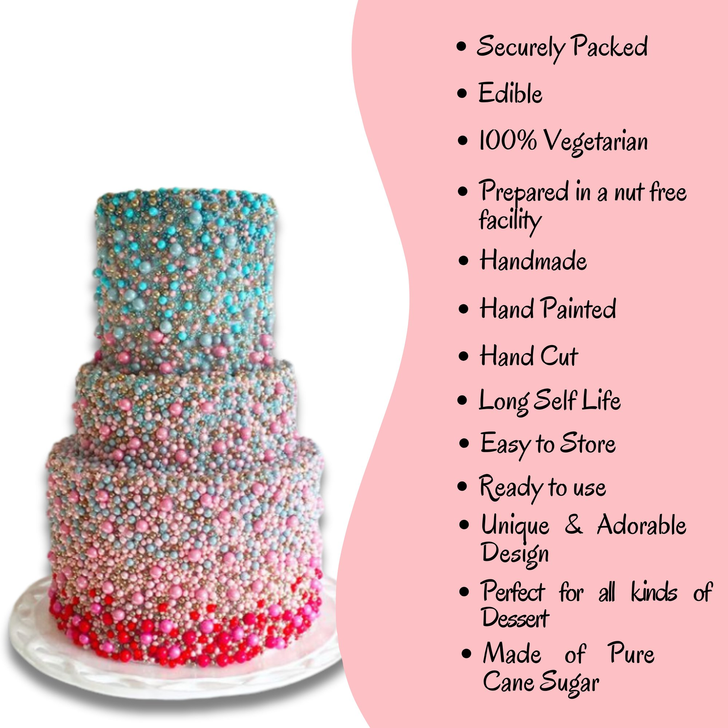 Confect Patriotic Disco Balls Assorted Sprinkles (DB-03)
