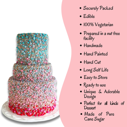 Confect Patriotic Disco Balls Assorted Sprinkles (DB-03)