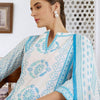 Indyancart IE Women Ethnic Motifs Printed Regular Pure Cotton Kurta with Trousers & With Dupatta