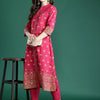Dhiyona IE Printed Pure Cotton Straight Tunic & Trousers Co-Ord Set