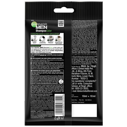 Garnier Men Shade 3 Shampoo Color-Brown Black - Indyancart