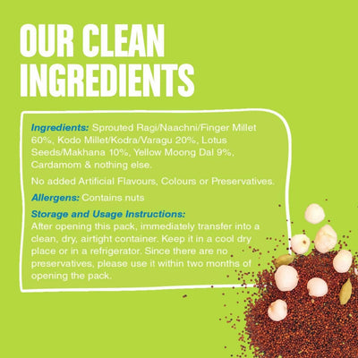 Early Foods Sprouted Ragi & Makhana Porridge Mix