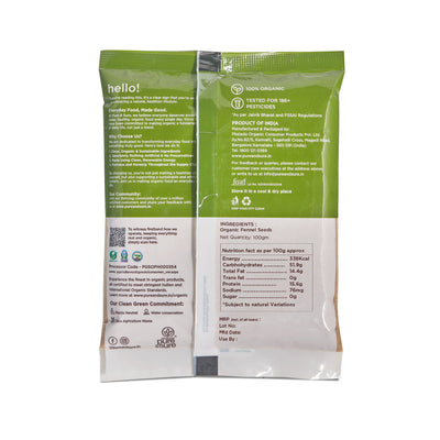 Pure & Sure Organic Fennel Seeds
