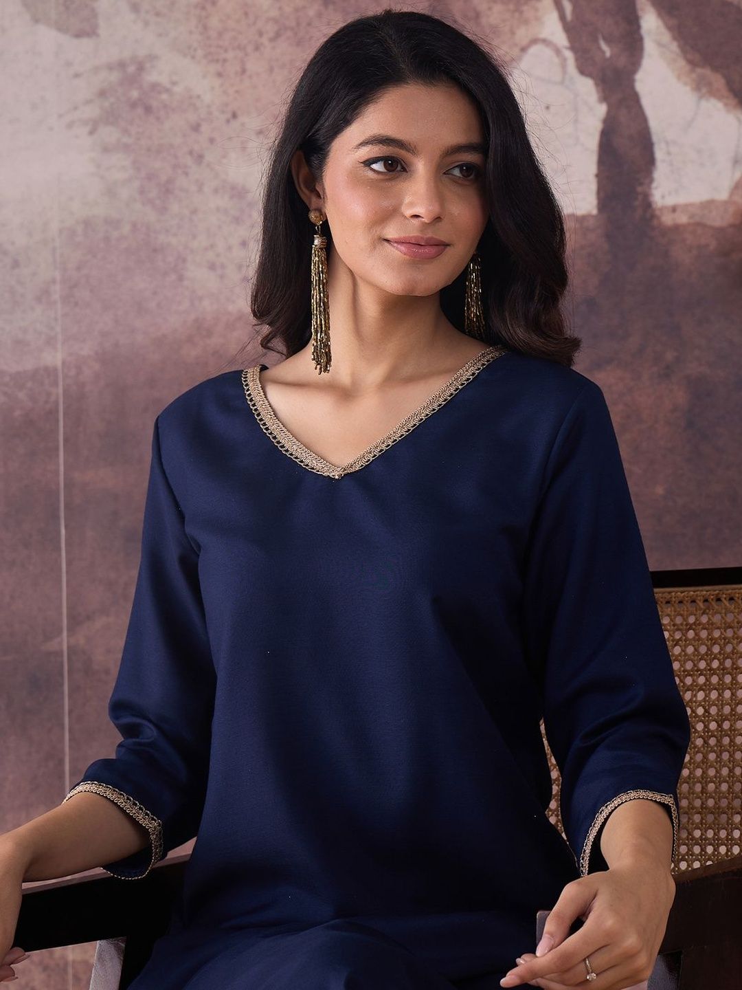 Regular Gotta Patti Kurta with Trousers