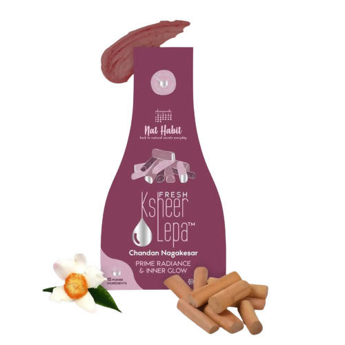 Nat Habit Fresh Chandan Nagakesar Lepa (Face Pack) - Indyancart