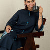 Dhiyona IE Printed Pure Cotton Straight Tunic With Trousers Co-Ords