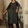 Dhiyona SN Women's Floral Printed Cotton Kurta with Trousers & Dupatta