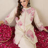 Dhiyona IE Women Floral Printed Regular Mirror Work Pure Cotton Kurta with Trousers