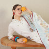 Indyancart IE Women Floral Embroidered Pure Cotton Kurta with Trousers & Dupatta