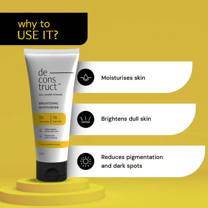 Deconstruct Niacinamide Brightening Moisturiser - Indyancart