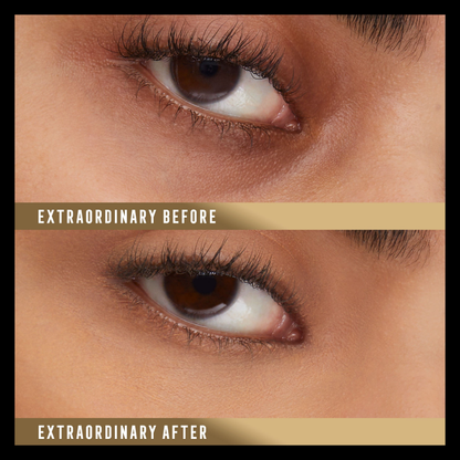 Max Factor Miracle Pure Eye Enhancer in peach, a soothing under eye cream with a lightweight texture for brightening and hydrating.