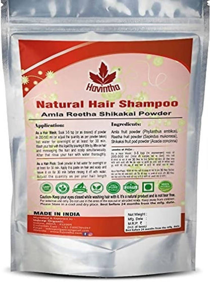 Havintha Amla, Reetha And Shikakai Powder Shampoo - Indyancart