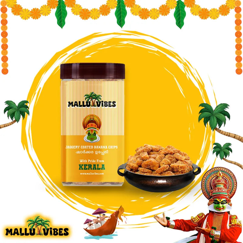 Mallu Vibes Jaggery Coated Banana Chips