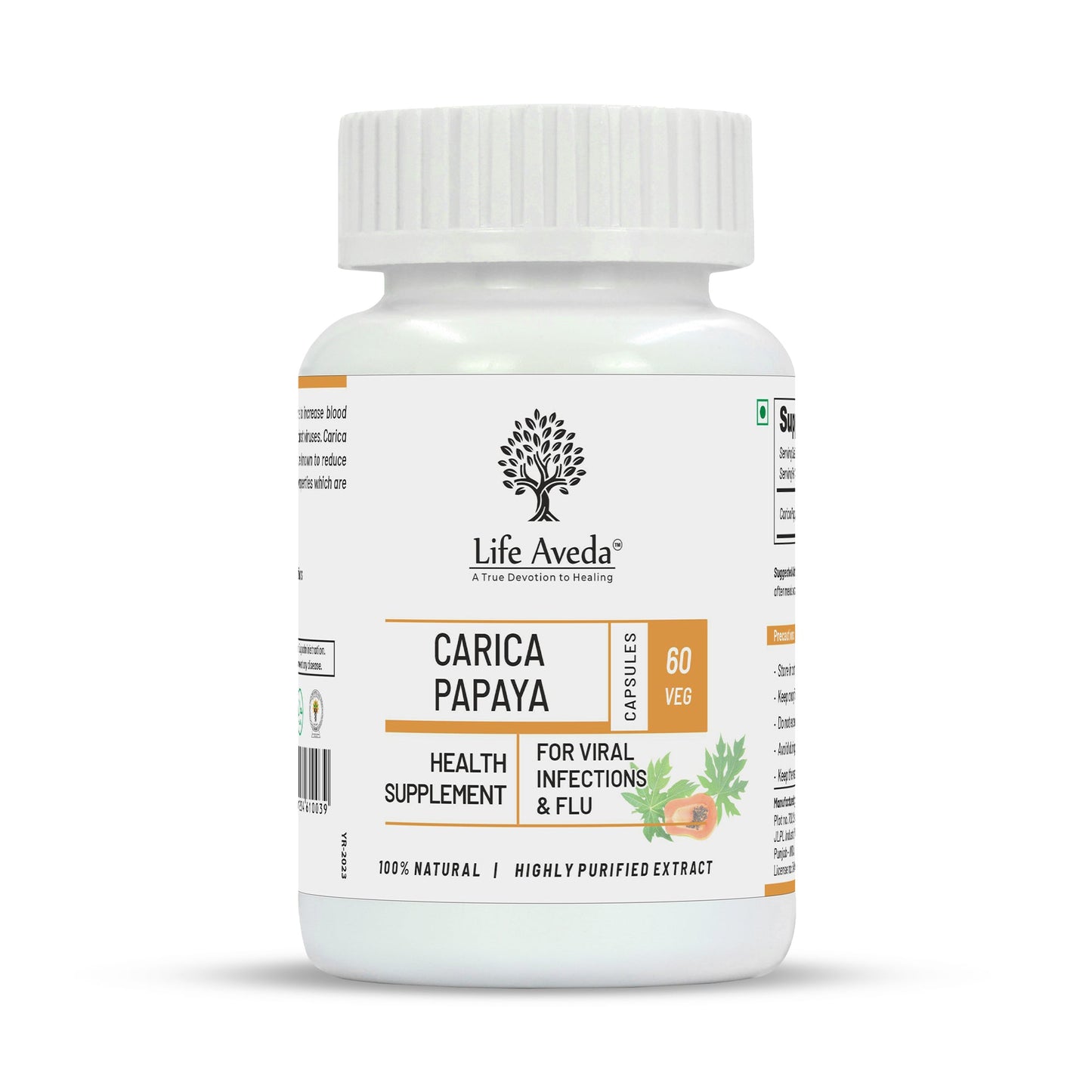Life Aveda Carica Papaya Capsules