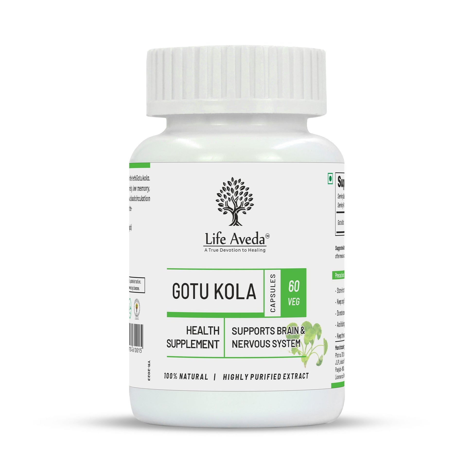 Life Aveda Gotu Kola Capsules - Indyancart
