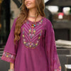 Dhiyona IE Women Floral Embroidered Regular Thread Work Kurta with Trousers & With Dupatta