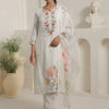 Dhiyona IE Women Floral Embroidered Kurta with Trousers & Dupatta