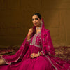 Dhiyona IE Floral Embroidered Notched Neck Pleated A-Line Kurta With Trousers & Dupatta