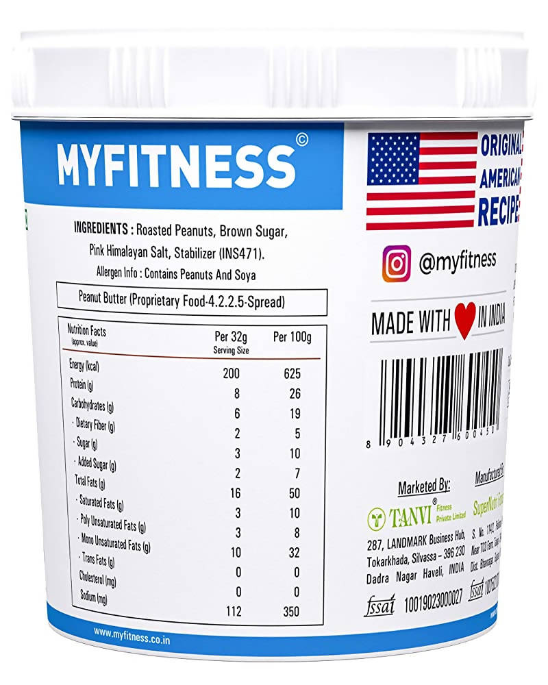 Myfitness Original Peanut Butter Crunchy - Indyancart