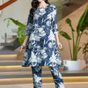 Dhiyona IE Women Floral Printed Regular Pure Cotton Kurti with Trousers