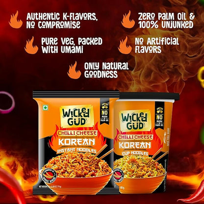 WickedGud Chilli Cheese Korean Noodles Combo