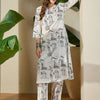 Dhiyona IE Printed Pure Cotton V-Neck Top With Trousers