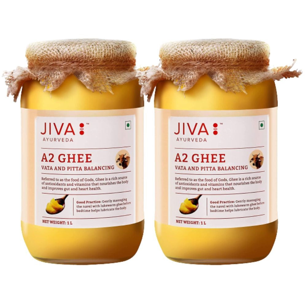 Jiva Ayurveda A2 Desi Cow Ghee, Bilona Churned