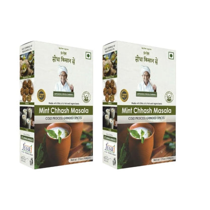 Gir Sidha Kisan Se Natural Mint Chhash Masala