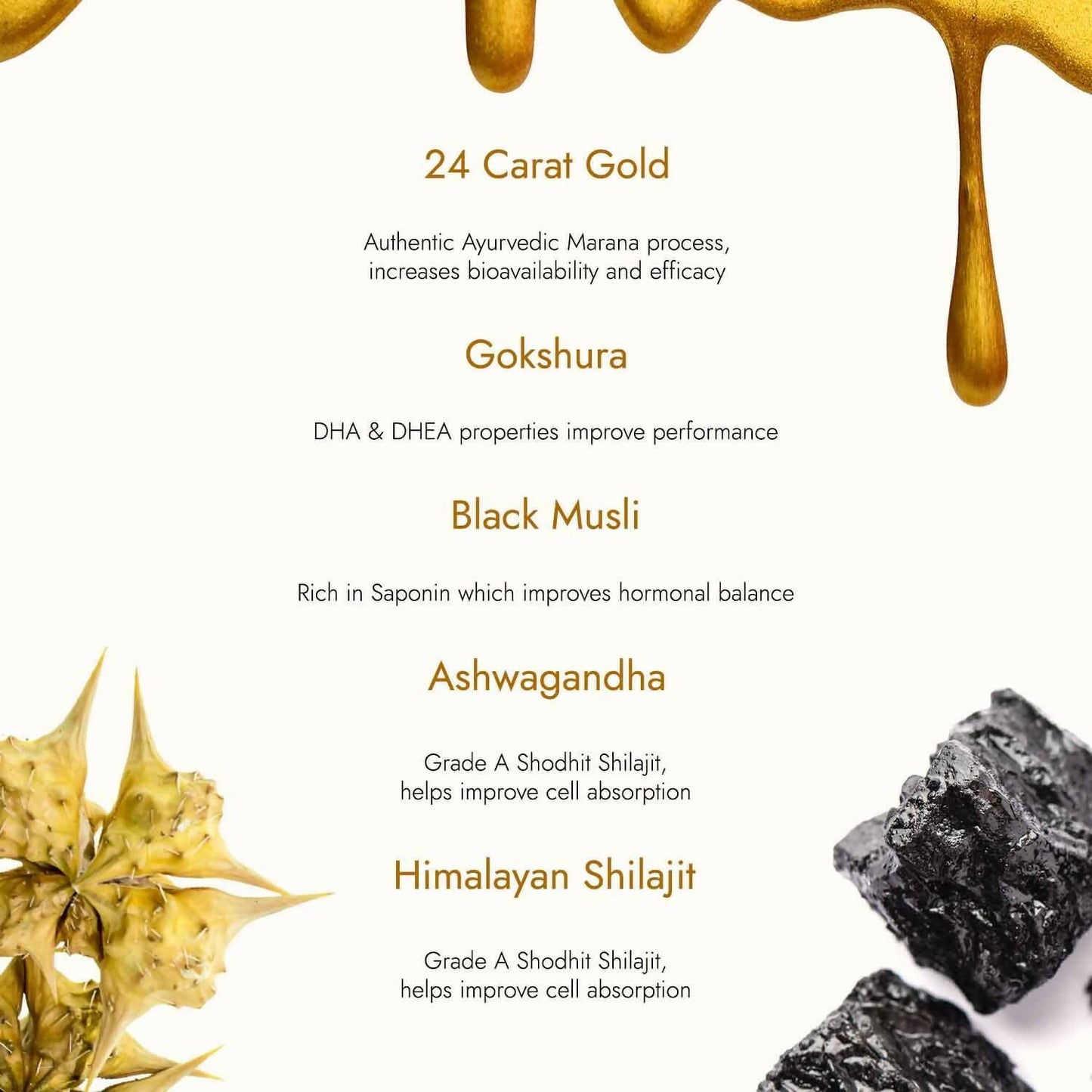 Kapiva Ayurveda Sj Gold Resin - Indyancart